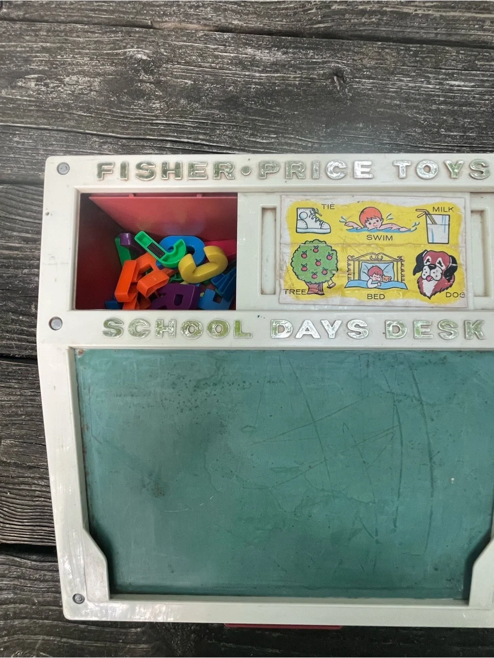 Vintage Fisher Price 1972 School Days Desk